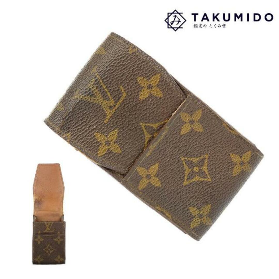 ルイヴィトン タバコケース エテュイ シガレット M63024 中古 モノグラム ライン ブラウン LOUIS VUITTON 【中古】 | シガレットケース ユニセックス たばこ ファッション 茶 ブランド小物 Bランク | フリマアプリ ラクマ