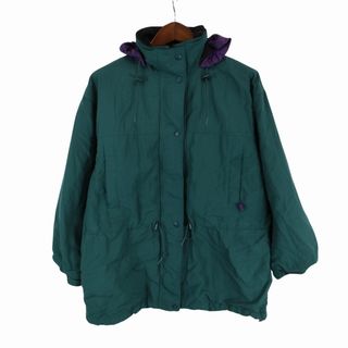 2000年代～ Eddie Bauer エディーバウアー ナイロンジャケット アウトドア キャンプ アウター 防寒 グリーン (メンズ M)   O8835