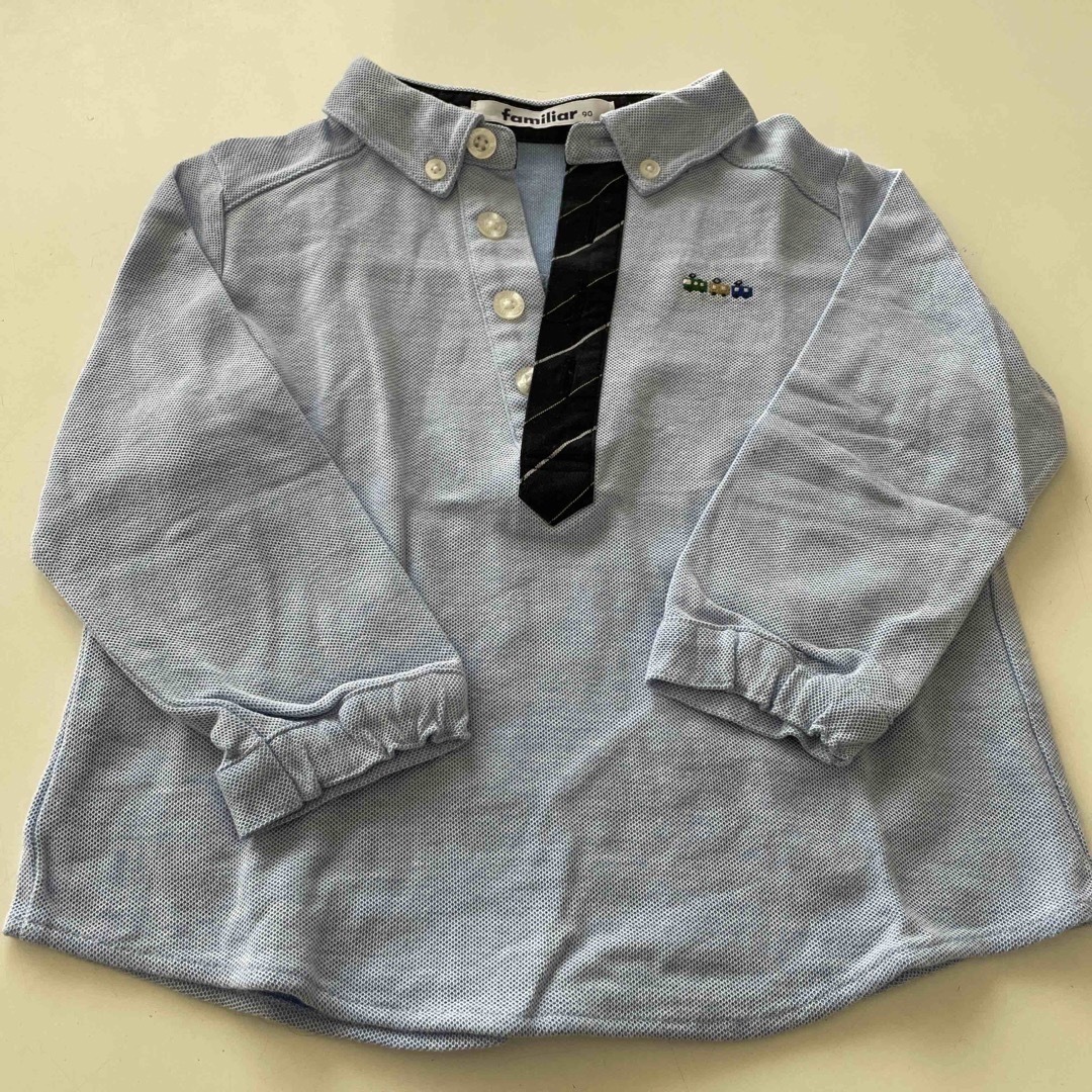 familiar(ファミリア)のfamiliar 長袖シャツ90 キッズ/ベビー/マタニティのキッズ服男の子用(90cm~)(ブラウス)の商品写真