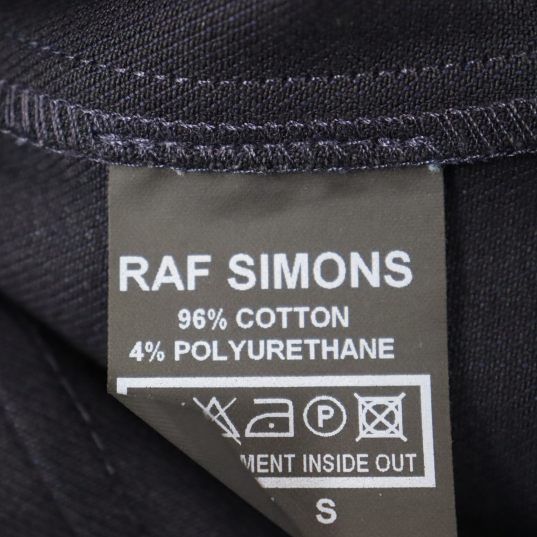 RAF SIMONS(ラフシモンズ)のRAF SIMONS ラフシモンズ 19ss Carry Over Denim Shirt キャリーオーバーロゴパッチデニムシャツジャケット インディゴブルー メンズのジャケット/アウター(フライトジャケット)の商品写真