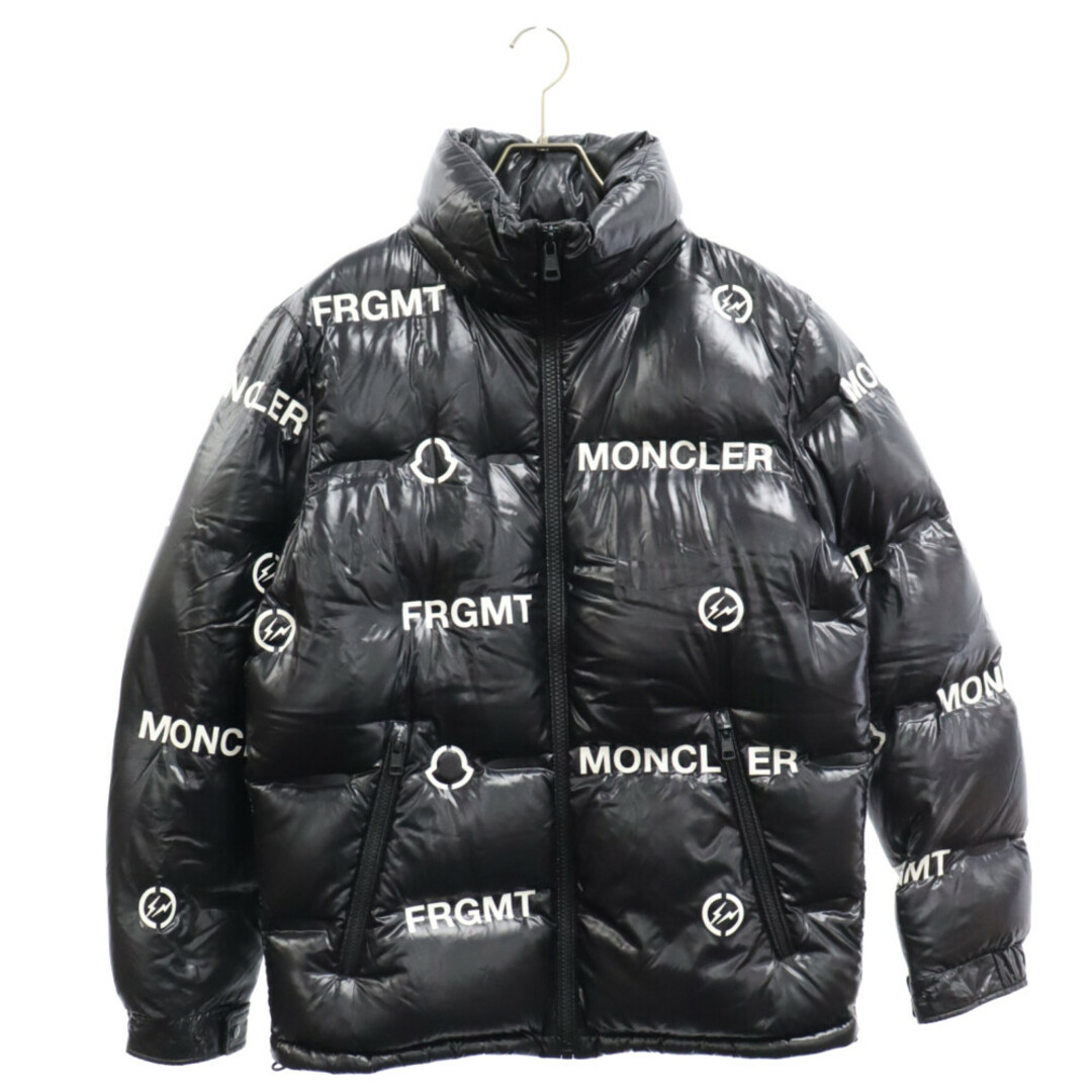 MONCLER モンクレール ×FRAGMENT DESIGN ロゴプリントダウンジャケット F209U1A50640 68950 ブラック