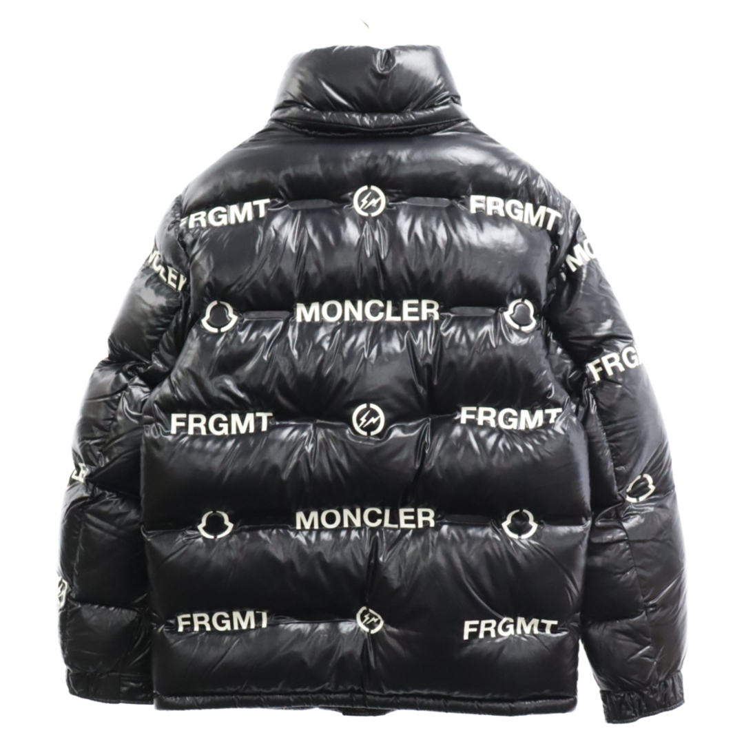 MONCLER モンクレール ×FRAGMENT DESIGN ロゴプリントダウンジャケット F209U1A50640 68950 ブラック