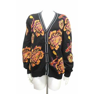 高級『Paul Smith BLACK 』リップ柄 カーディガン-