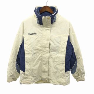 コロンビア(Columbia)のColumbia コロンビア マウンテンパーカー アウトドア キャンプ アウター 防寒 アイボリー (レディース L) 中古 古着 O8695(その他)