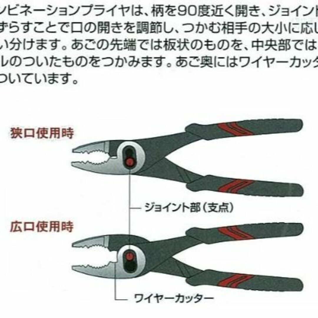 【数量限定】京都機械工具(KTC) コンビネーションプライヤー PJ-150-S