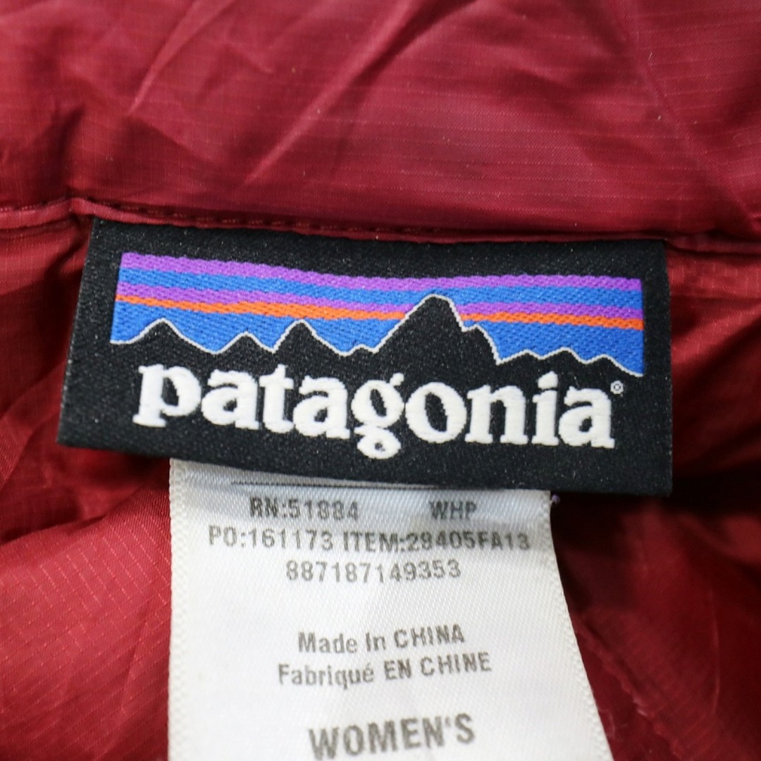 patagonia パタゴニア トレス パーカ ジップアップ ダウンジャケット アウトドア キャンプ  レッド (レディース M)   O8707 7