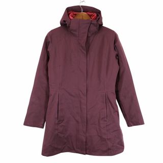 パタゴニア(patagonia)のpatagonia パタゴニア トレス パーカ ジップアップ ダウンジャケット アウトドア キャンプ  レッド (レディース M) 中古 古着 O8707(ダウンジャケット)