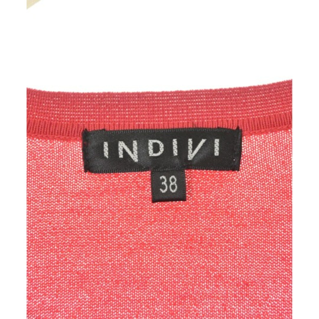 INDIVI インディヴィ カーディガン 38(M位) 赤 2