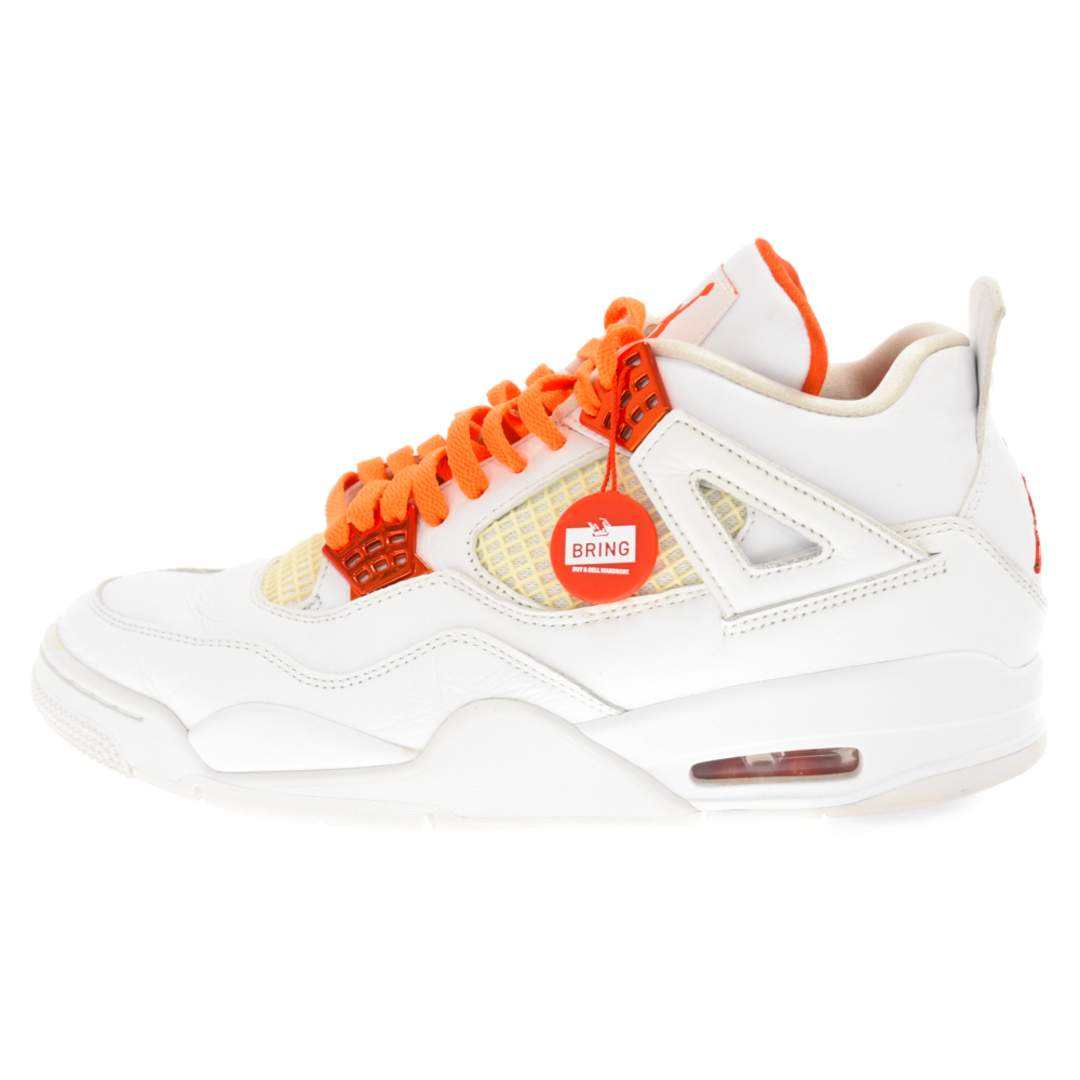 NIKE ナイキ AIR JORDAN 4 RETRO ORANGE METALLIC エアジョーダン4オレンジメタリック ハイカットスニーカー CT8527-118 ホワイト US9.5/27.5cm