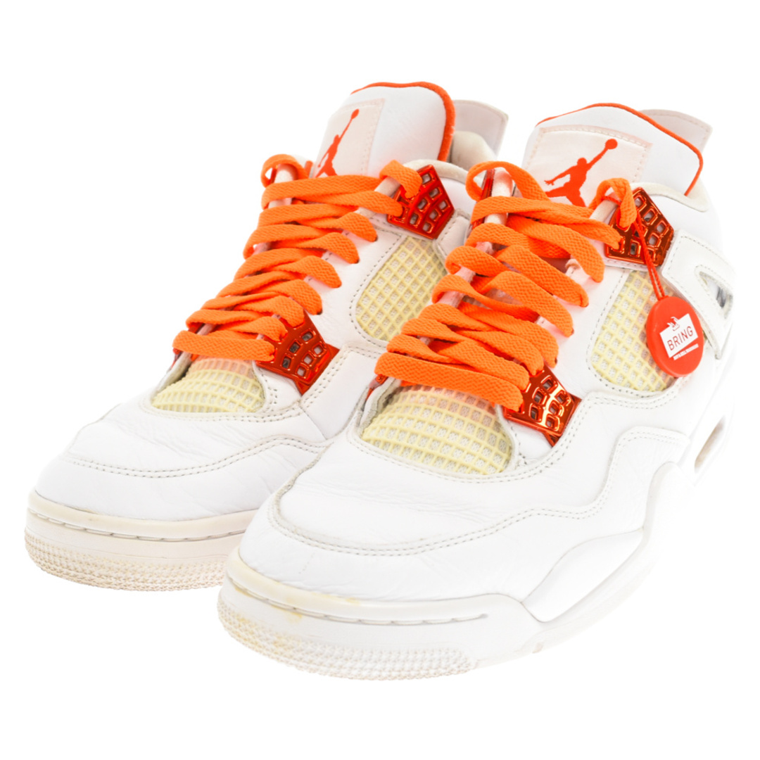 NIKE ナイキ AIR JORDAN 4 RETRO ORANGE METALLIC エアジョーダン4オレンジメタリック ハイカットスニーカー CT8527-118 ホワイト US9.5/27.5cm 2