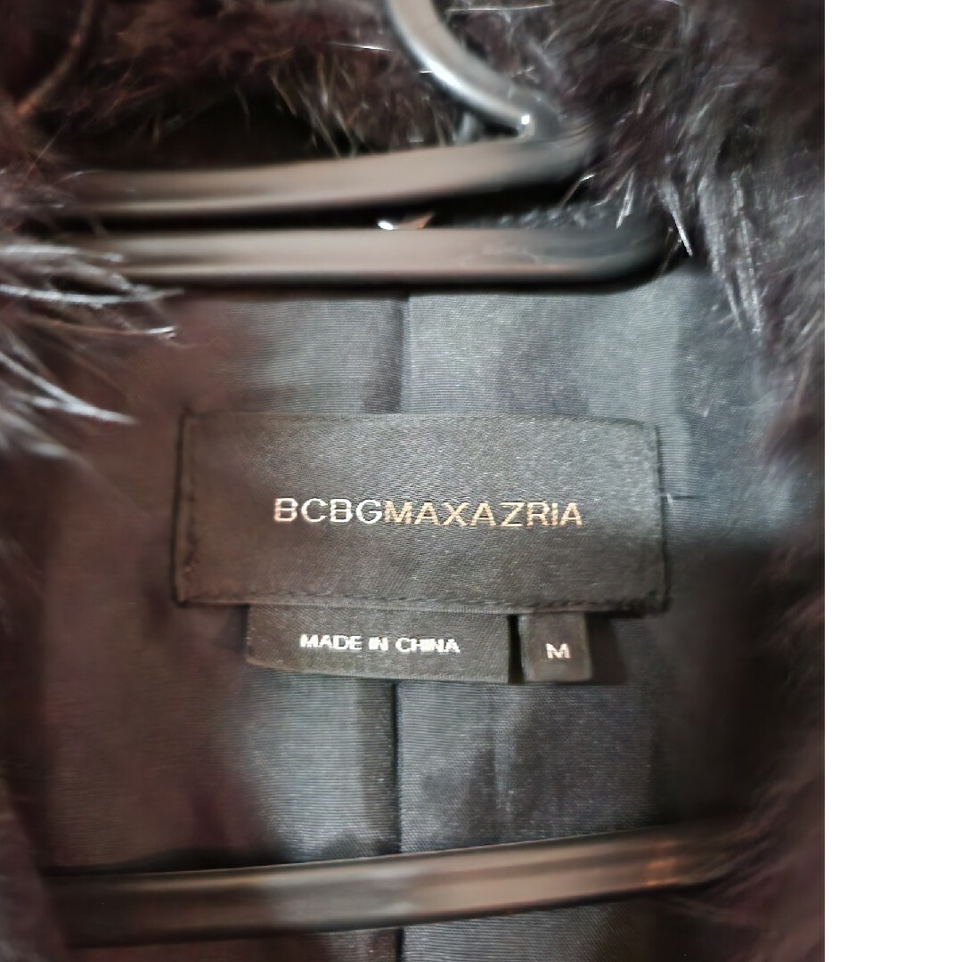 BCBGMAXAZRIA(ビーシービージーマックスアズリア)のBCBGMAXAZRIA ラビットファー付きコート レディースのジャケット/アウター(ピーコート)の商品写真