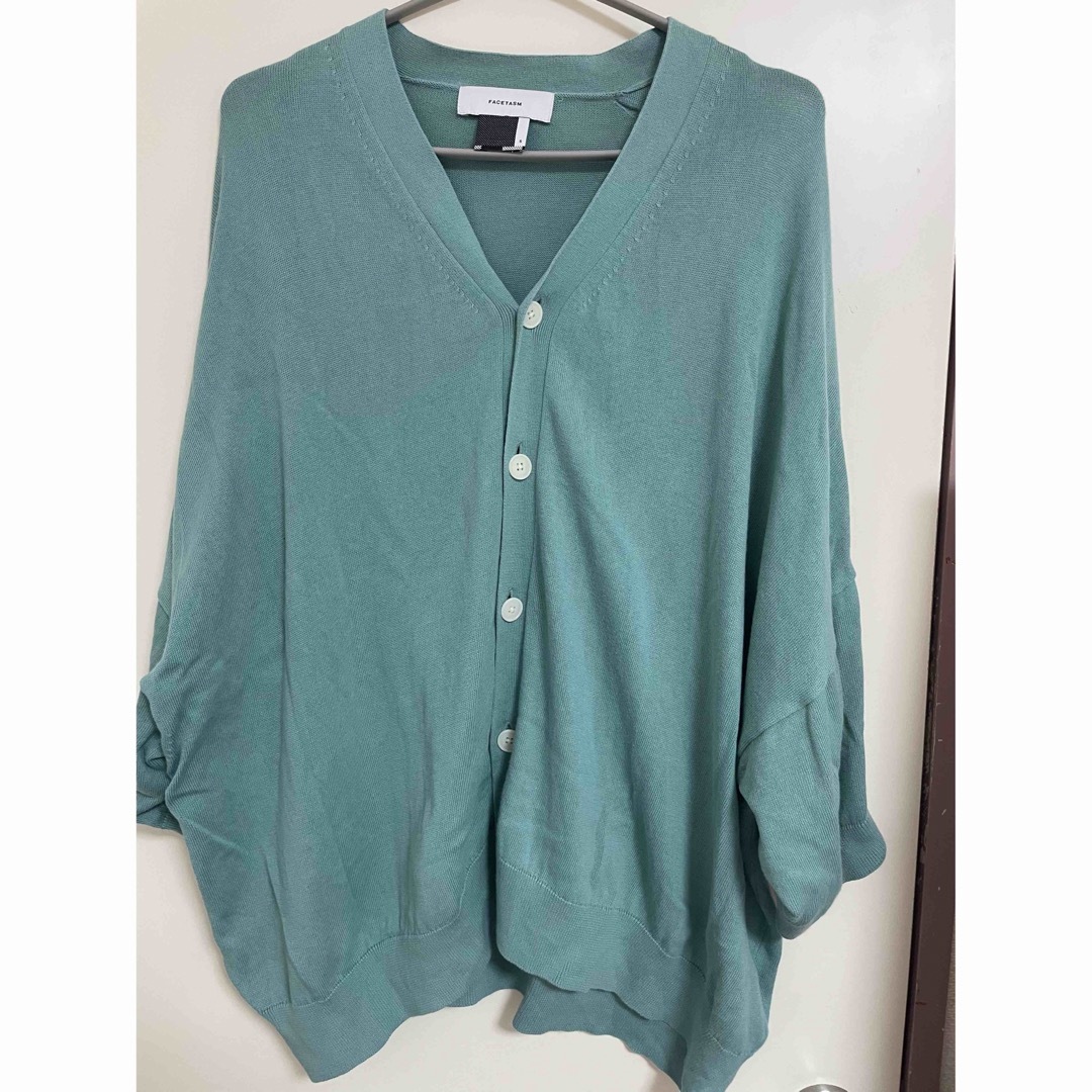 FACETASM BIG SHORT SLEEVE CARDIGAN