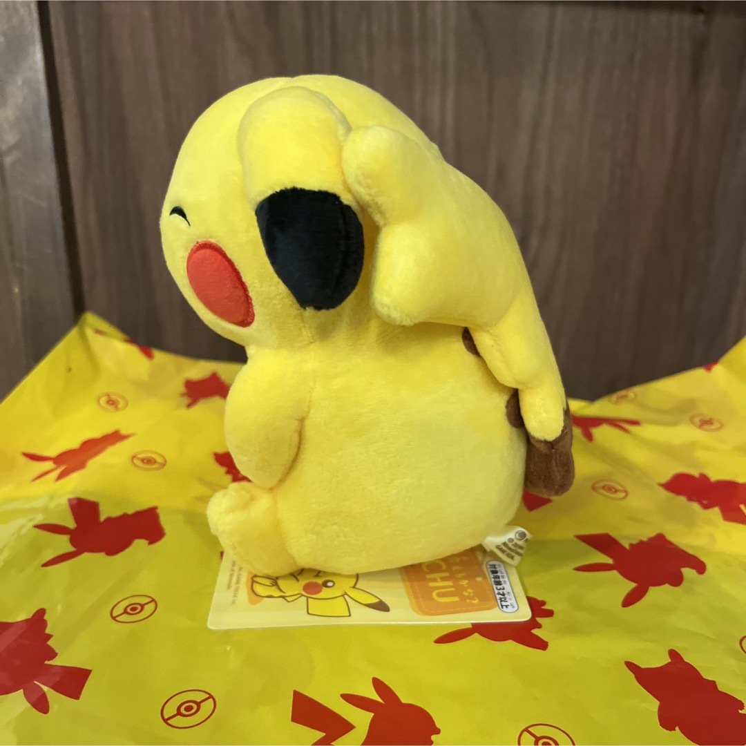 マイピカチュウ タレ耳 まんぷく メス タレ耳 目キラキラ 片手上げ オス