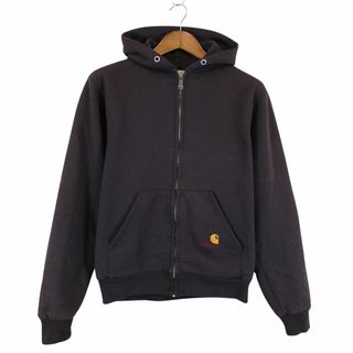 Carhartt カーハート ジップアップ フーディー パーカー 大きいサイズ ブラック (メンズ 2XL)   O8525