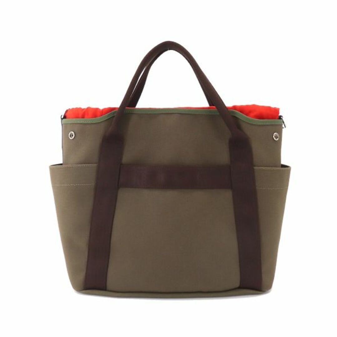 未使用 展示品 エルメス HERMES サック ド パンサージュ グルーム 2way トート ショルダー バッグ キャンバス カーキ A刻印 VLP  90186767