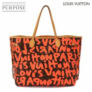 ルイヴィトン(LOUIS VUITTON)のルイ ヴィトン LOUIS VUITTON モノグラム グラフィティ ネヴァーフル GM トート バッグ オランジュ M93702 ゴールド 金具 VLP 90189497(トートバッグ)