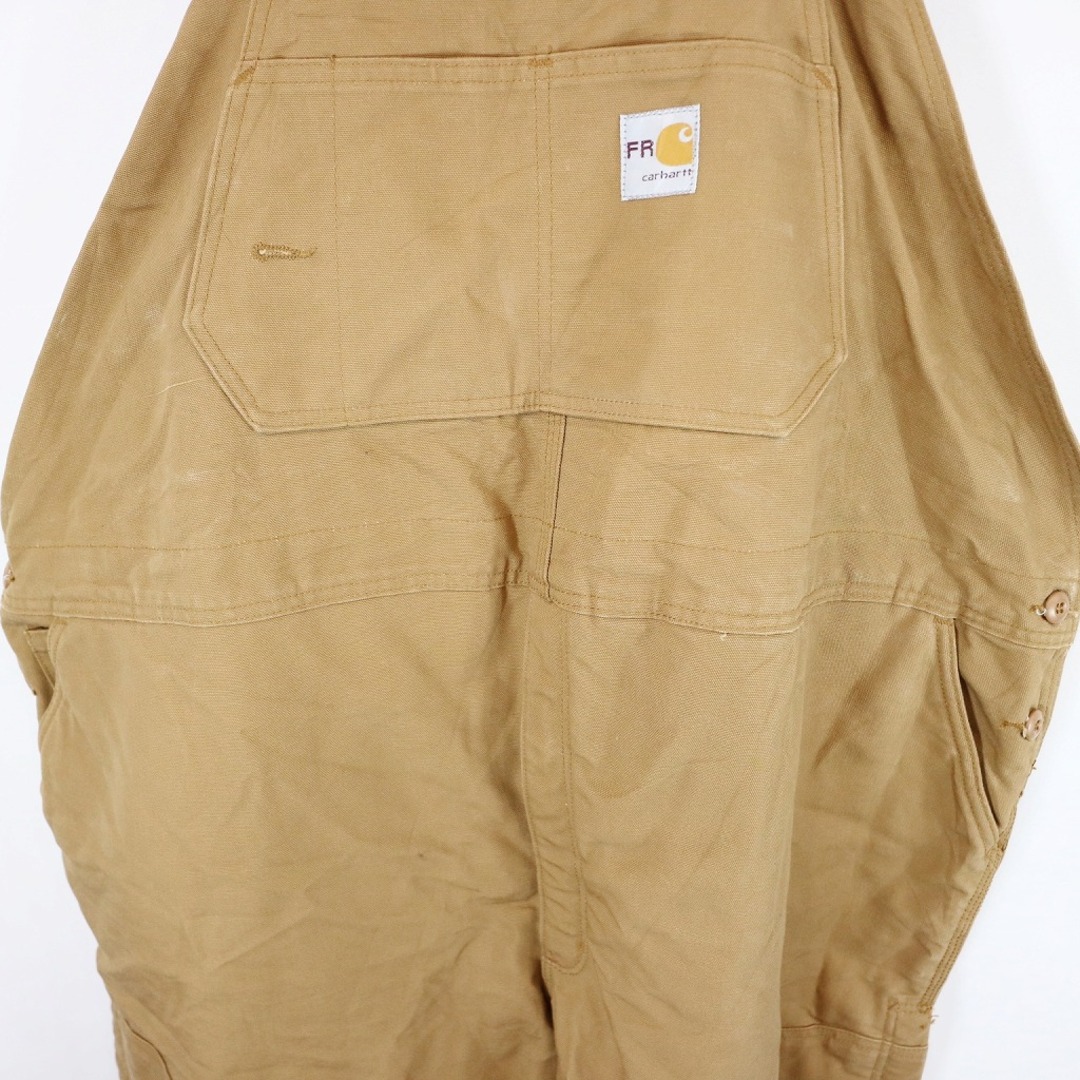 carhartt(カーハート)のCarhartt カーハート ダック地 オーバーオール 大きいサイズ ブラウン (メンズ 54/30) 中古 古着 O8859 メンズのパンツ(サロペット/オーバーオール)の商品写真