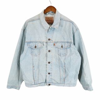 リーバイス(Levi's)の90-00s Levi's リーバイス 70511 デニムジャケット ユーロリーバイス オレンジタブ ブルー (メンズ XL) 中古 古着 O8893(Gジャン/デニムジャケット)