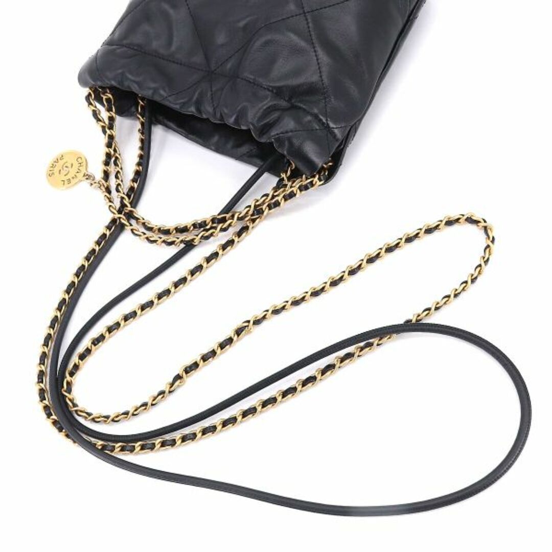 未使用 展示品 シャネル CHANEL 22 ミニ 2way チェーン ハンド ショルダー バッグ レザー ブラック AS3980 CHANEL 22 VLP 90199590 4