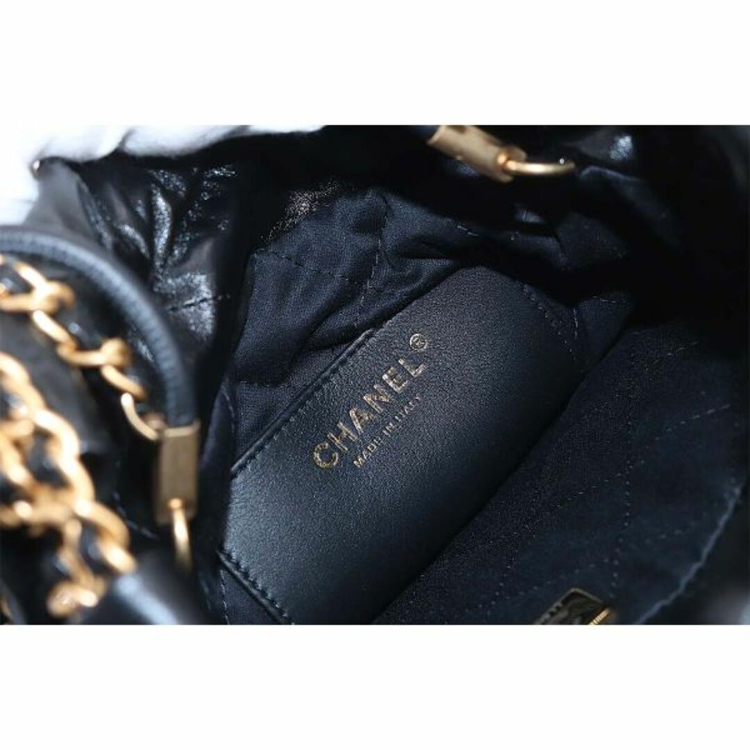 未使用 展示品 シャネル CHANEL 22 ミニ 2way チェーン ハンド ショルダー バッグ レザー ブラック AS3980 CHANEL 22 VLP 90199590 6