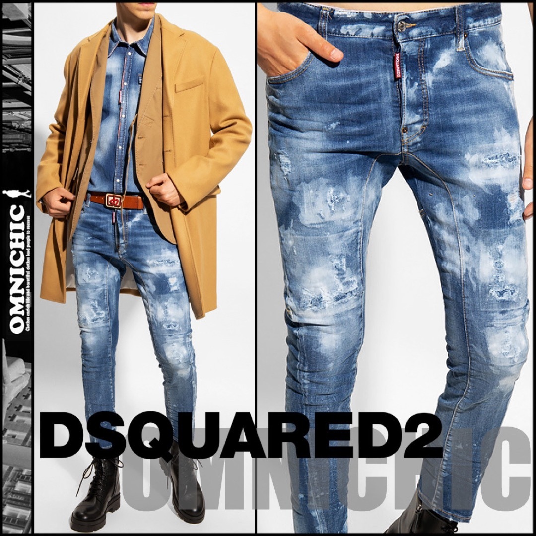 大きい割引 22-23秋冬TIDY BIKER新品12万DSQUARED2バイカーデニム48 ...