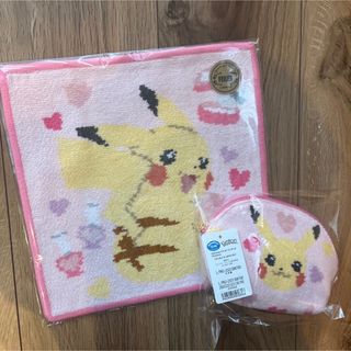 フェイラー(FEILER)の完売品！フェイラー　ピカチュー　ポケモンハンカチ　シェル型ポーチ小　ピンク(ポーチ)