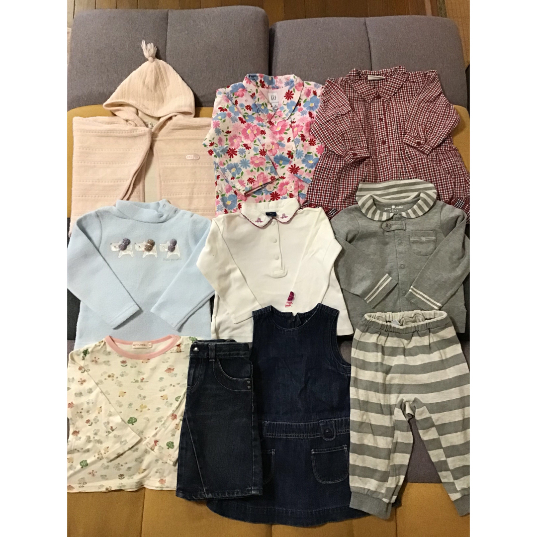 babyGAP(ベビーギャップ)のセリーヌbabyGAPKPポンポネットなど☆9095センチ☆セット　まとめ売り キッズ/ベビー/マタニティのキッズ服女の子用(90cm~)(ワンピース)の商品写真