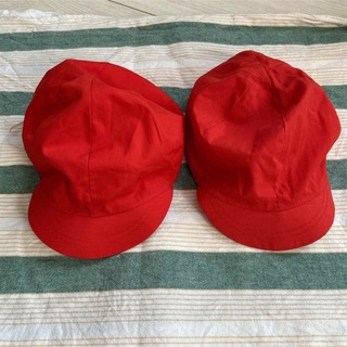 幼児　赤白帽子　2個セット(帽子)