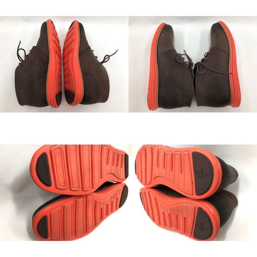 〇〇COLE HAAN コールハーン メンズ チャッカブーツ 25cm ブラウン×オレンジ 2