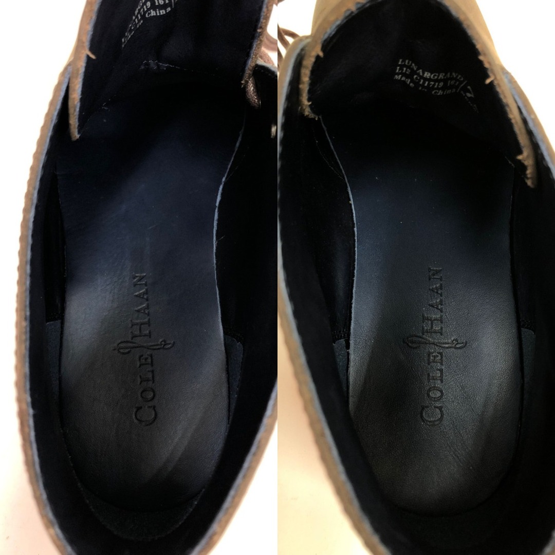 〇〇COLE HAAN コールハーン メンズ チャッカブーツ 25cm ブラウン×オレンジ 4