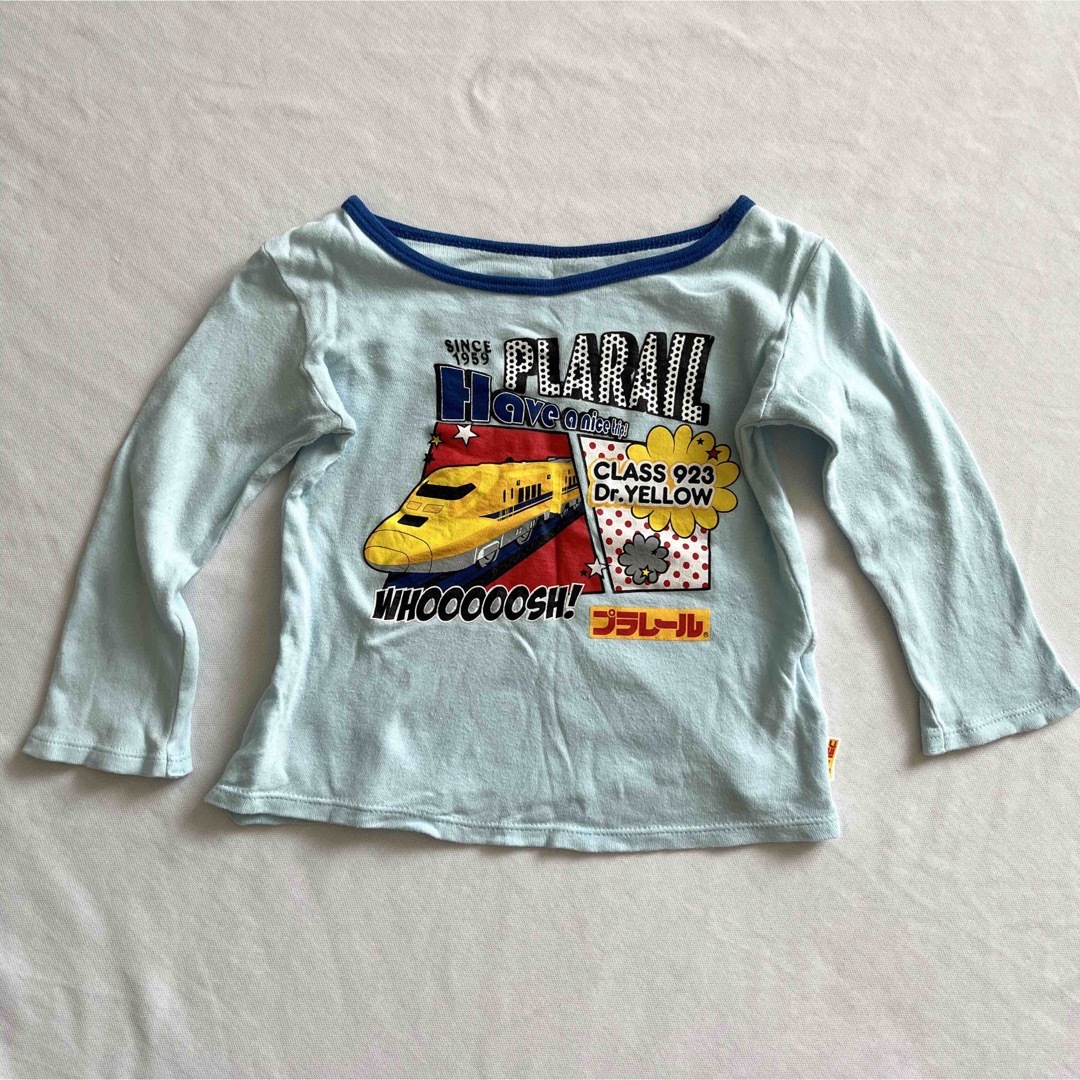 95サイズ プラレール 肌着 綿100 ベビー 長袖 しまむら  キッズ/ベビー/マタニティのキッズ服男の子用(90cm~)(下着)の商品写真