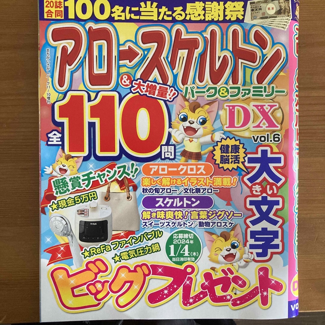 アロー&スケルトンパーク&ファミリーDX vol.6 2023年 11月号 エンタメ/ホビーの雑誌(その他)の商品写真