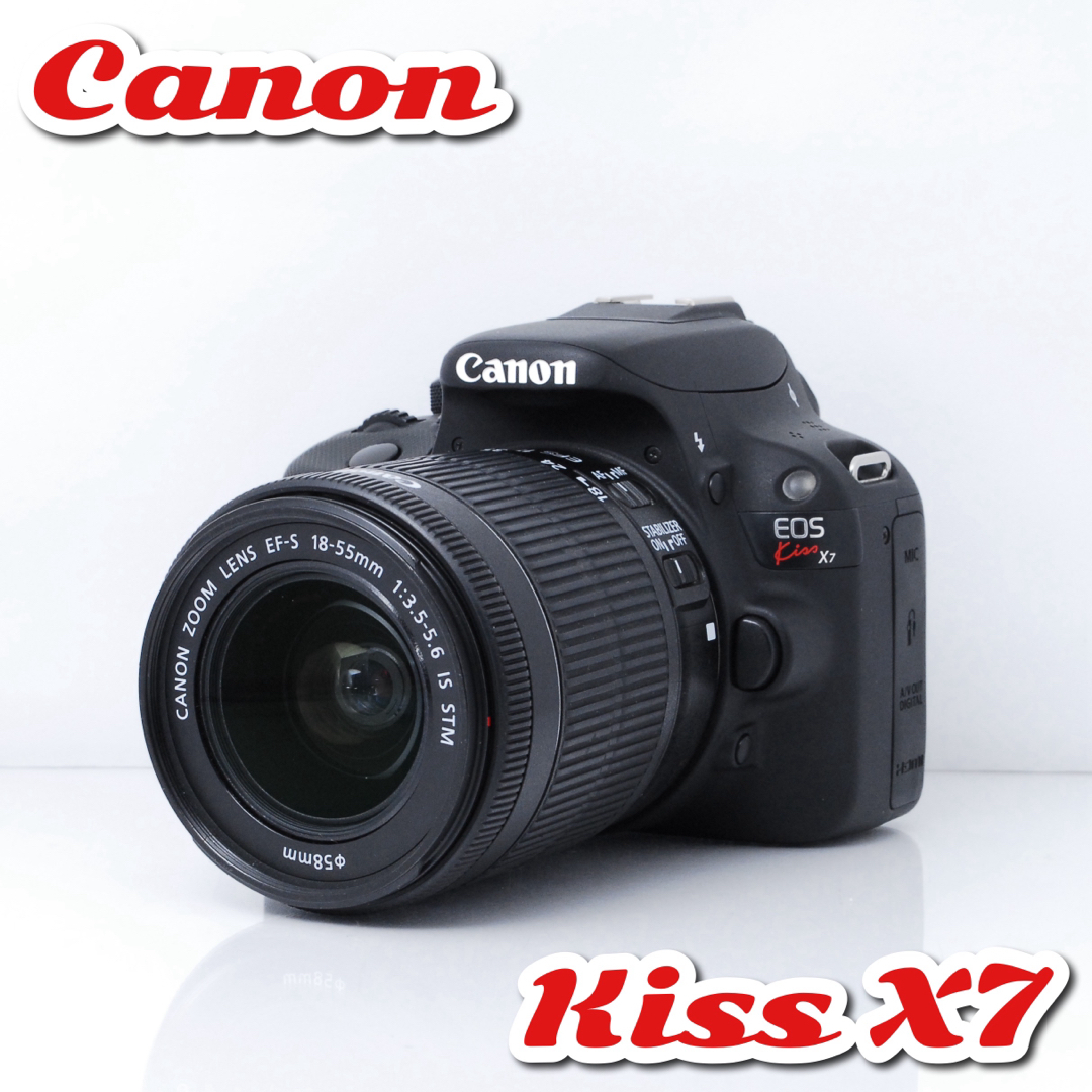 美品✨キャノン Kiss X7❤️iPhone転送OK!❤️小型軽量!-