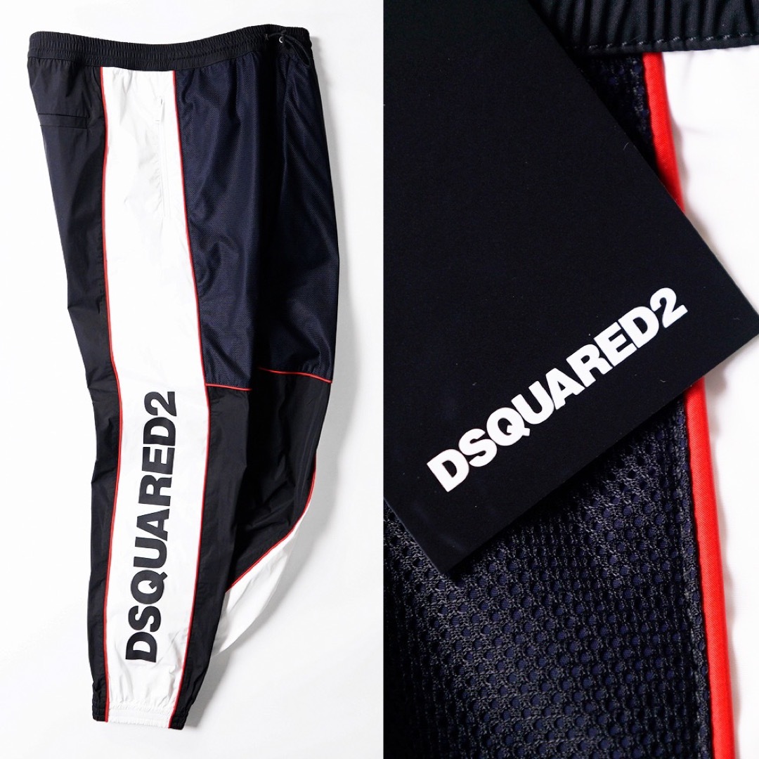 DSQUARED2(ディースクエアード)の秋冬新品10万DSQUARED2ロゴジョガーナイロンパンツ52ディースクエアード メンズのパンツ(ワークパンツ/カーゴパンツ)の商品写真