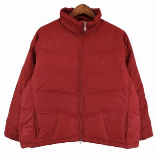 90年代 Eddie Bauer エディーバウアー ダウンジャケット アウトドア キャンプ アウター 防寒 ワインレッド (メンズ XXL)   O9037