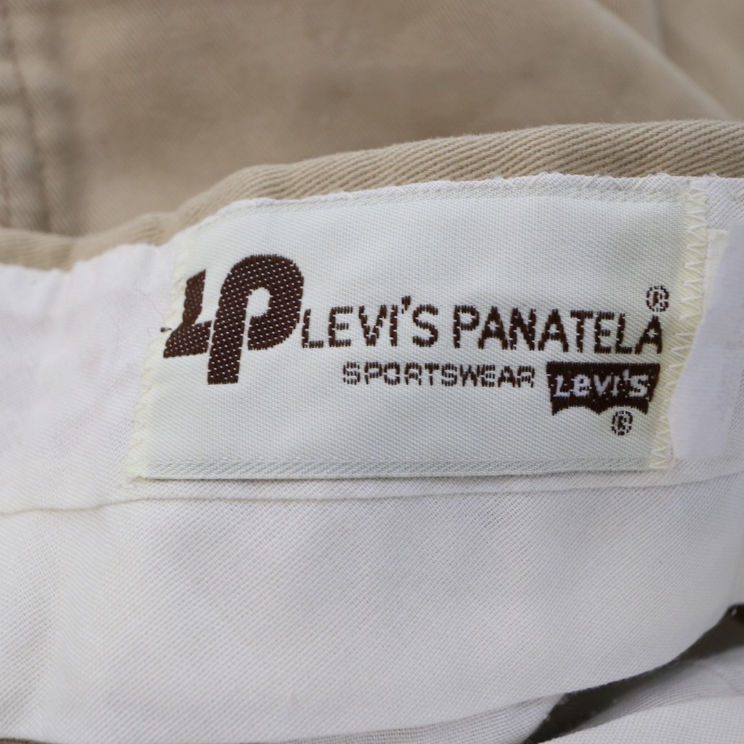 約26cm裾幅Levi's リーバイス PANATELA コットンツイル パンツ アメカジ ベージュ (メンズ Sサイズ相当)   O9044