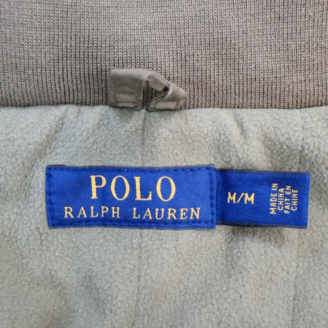 POLO RALPH LAUREN(ポロラルフローレン)の2000年代～ Polo by Ralph Lauren ポロバイラルフローレン ワンポイントロゴ ソフトシェルジャケット グリーン (メンズ M) 中古 古着 O8753 メンズのジャケット/アウター(その他)の商品写真