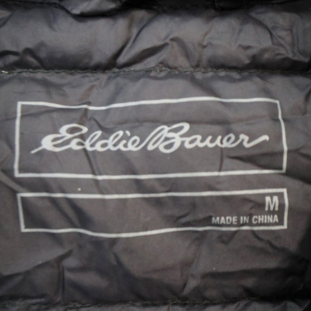 2000年代～ Eddie Bauer エディーバウアー ダウンジャケット アウトドア キャンプ アウター 防寒 ブラック (メンズ M)   O8759 7