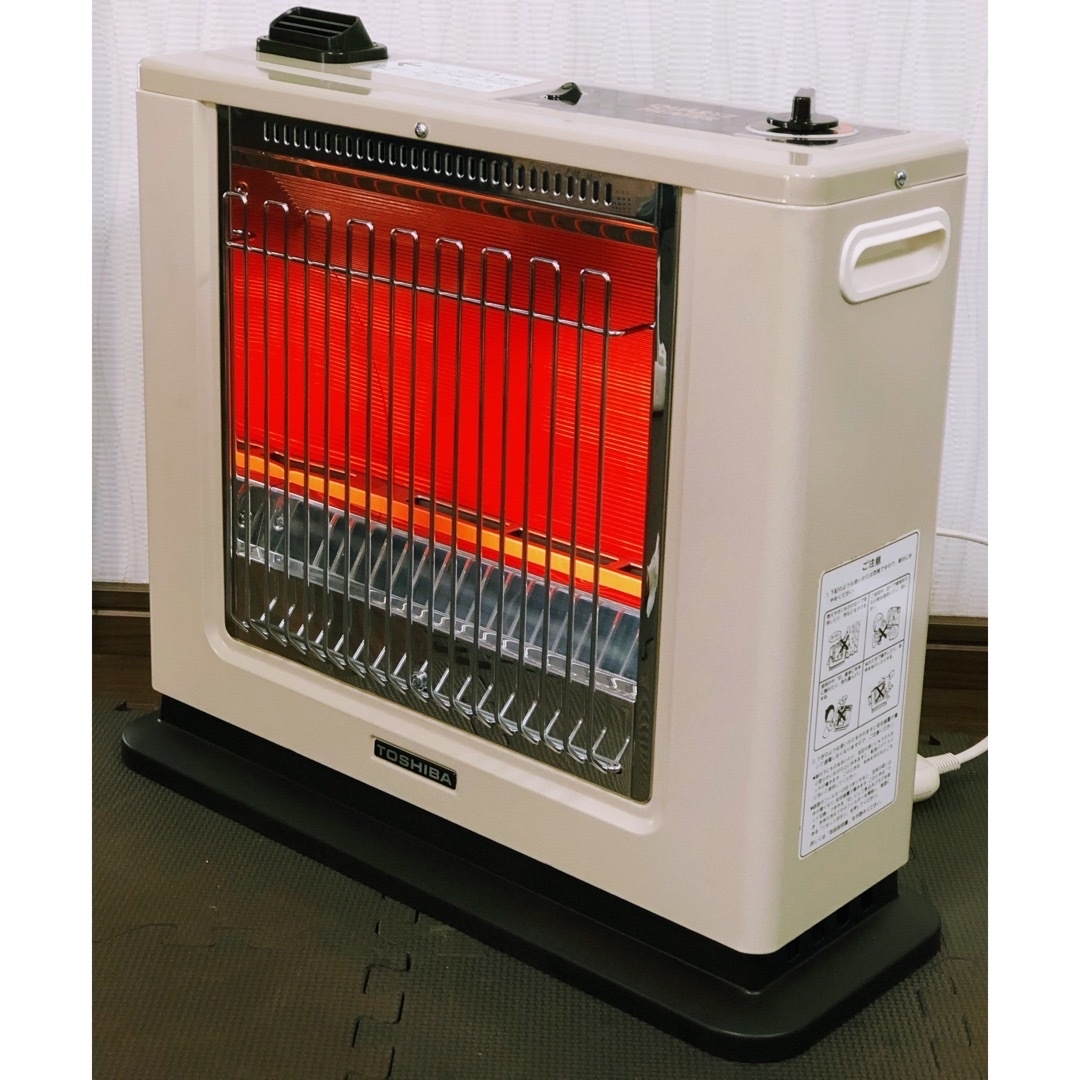 懐かしい昭和レトロ家電☆東芝 電気温風ストーブ SF-1302H(動作確認済み)
