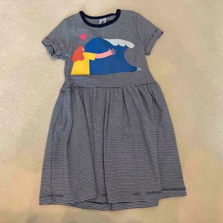 プチバトー(PETIT BATEAU)のプチバトー☆ボーダーワンピース☆6ans(ワンピース)