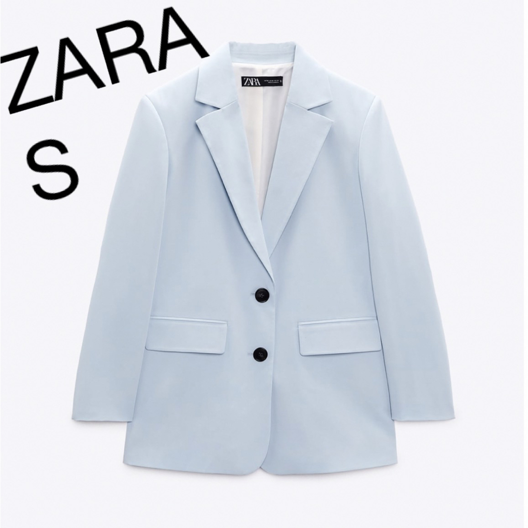 ZARA(ザラ)のストレートオーバーサイズブレザー レディースのジャケット/アウター(テーラードジャケット)の商品写真