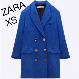 ザラ(ZARA)のテクスチャーブレザーワンピース(テーラードジャケット)