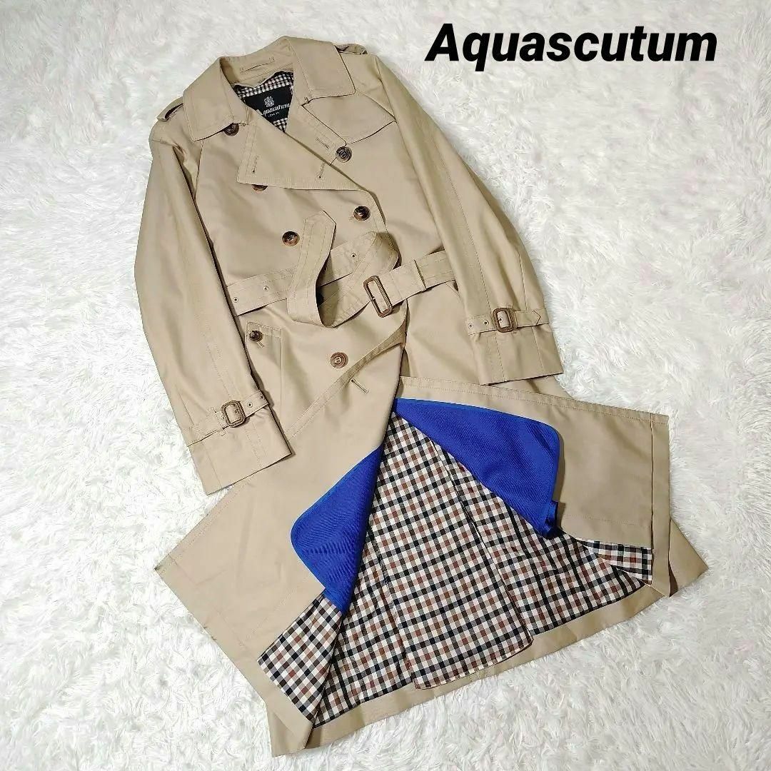 AQUA SCUTUM - 未使用に近い✨アクアスキュータム ギャバジントレンチ