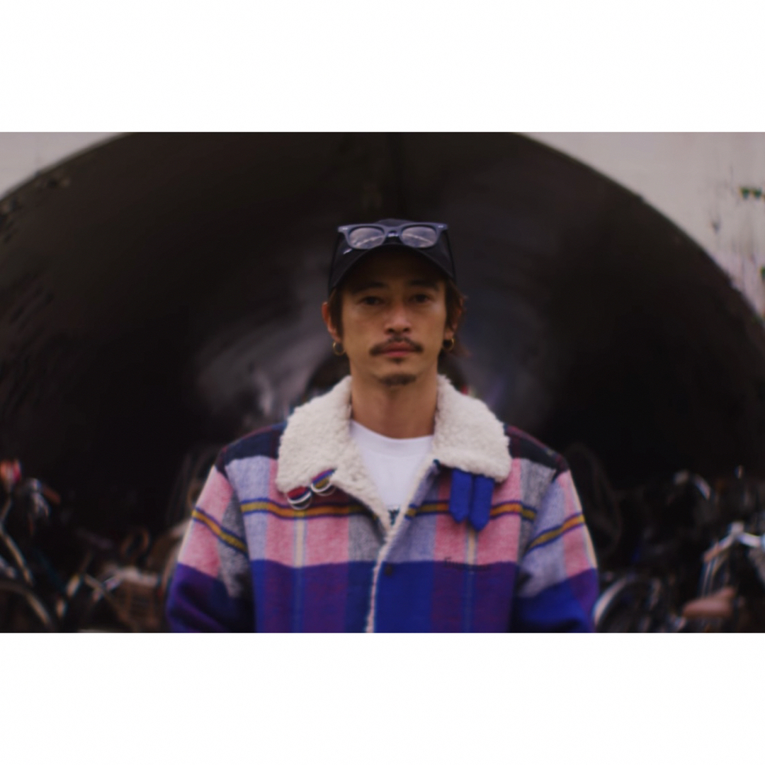 Supreme - 17FW L plaid shearling bomberの通販 by shops