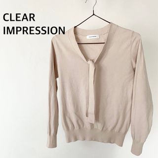 クリアインプレッション(CLEAR IMPRESSION)のCLEARIMPRESSION クリアインプレッション　ボウタイ　ニット(ニット/セーター)