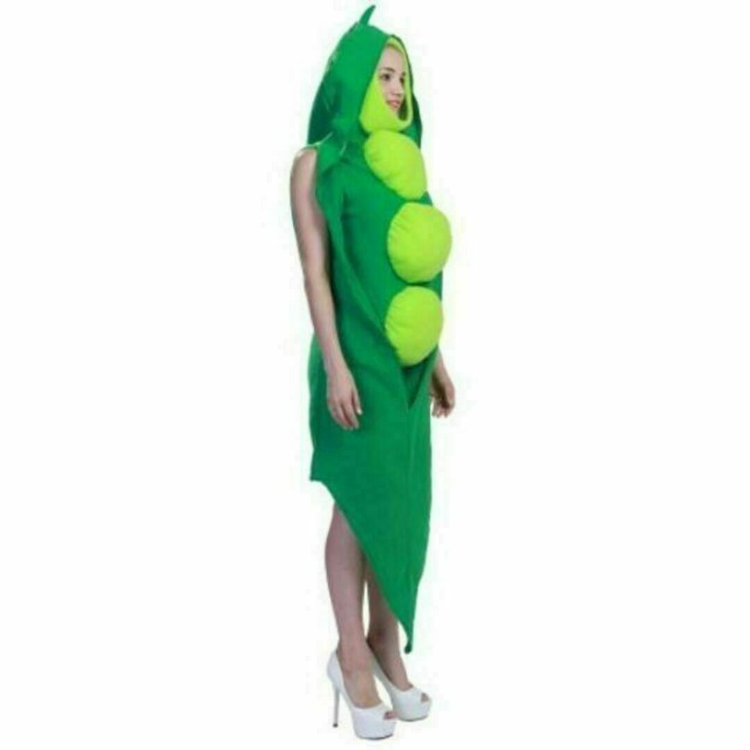 【新品・未使用】 コスプレ 枝豆 さやえんどう グリーンピース 大人用 野菜 エンタメ/ホビーのコスプレ(衣装一式)の商品写真