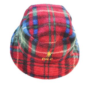 ポロラルフローレン(POLO RALPH LAUREN)のPONY LOGO TARTAN CHECKED QUILTING ボア HAT(ハット)