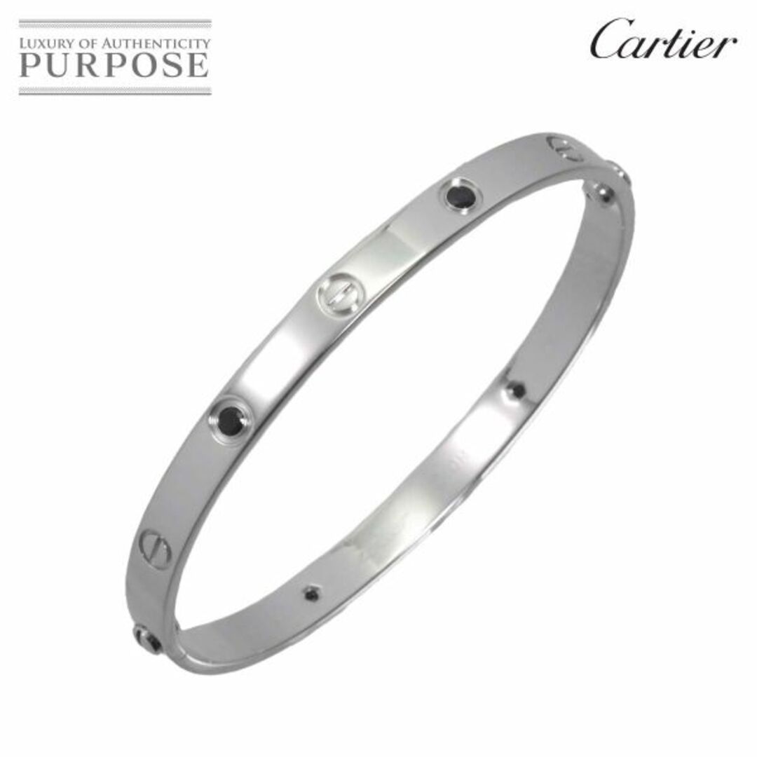 カルティエ Cartier ラブ ブレス #20 サファイヤ K18 WG ホワイトゴールド 750 ブレスレット バングル【証明書付き】 VLP 90208756