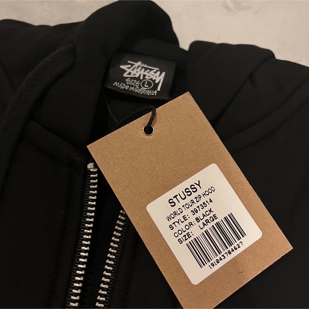 STUSSY - ステューシー ジップ パーカー スウェットパーカー ワールド