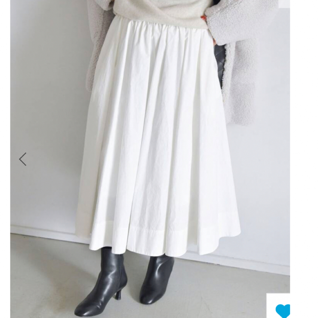 新品タグ付き♡IENA タイプライタータックギャザースカート　34サイズ